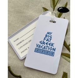 My Big Fat Greek Vacation Luggage Tag